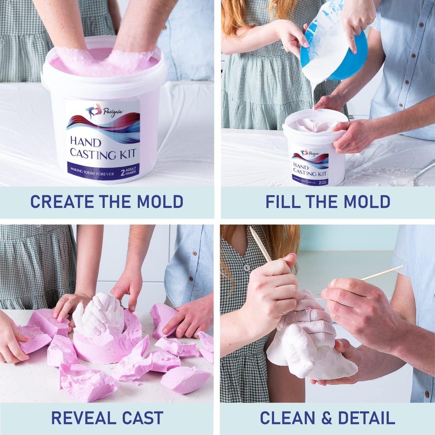 Yaadein™ DIY 3D Hand Sculpture Kit – Make Memories at Home