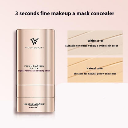 Waterproof Foundation Double-Head Concealer Stick Light Transparent Eraser Cover Beauty Muscle Brightening Skin Raising