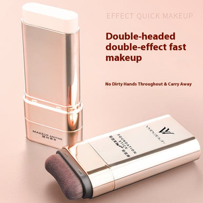Waterproof Foundation Double-Head Concealer Stick Light Transparent Eraser Cover Beauty Muscle Brightening Skin Raising